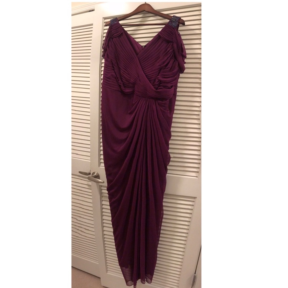 Adrianna Papell plum gown